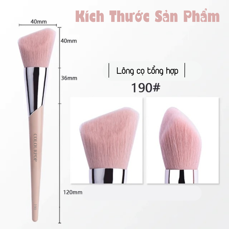 Cọ Tạo Khối Và Má Kem Đầu Xéo Lõm COLOURPOP Multi-purpose Brush C190